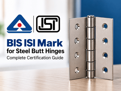 BIS ISI Mark for Steel Butt Hinges: Complete Certification Guide